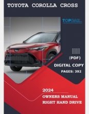 TOYOTA COROLLA CROSS 2024 OWNERS MANUAL